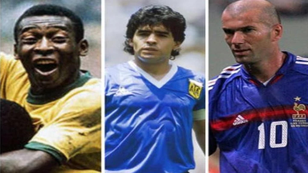 Pelé, Zidane, Maradona  Futbol resimleri, Futbol, Spor