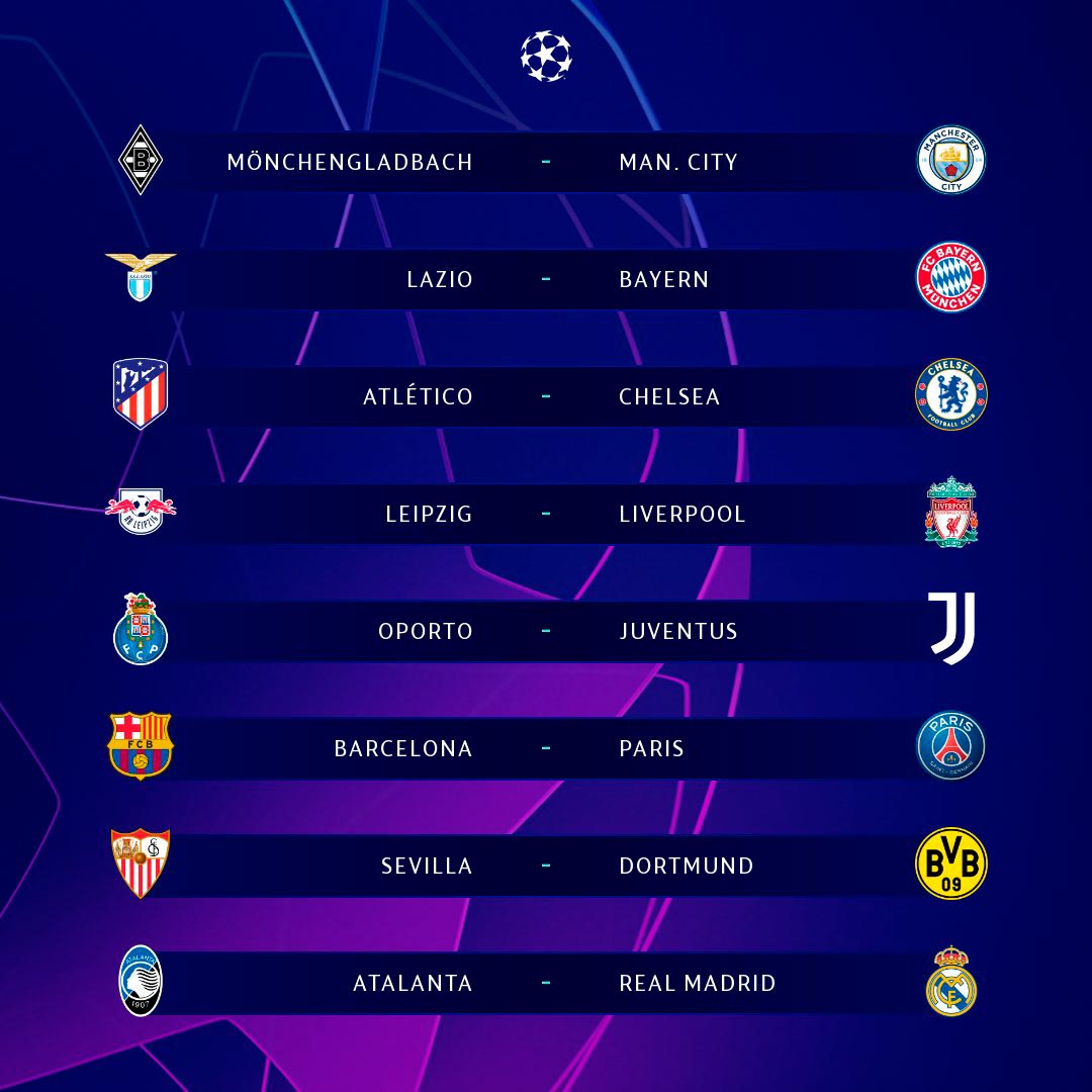 Quedan definidos los Cuartos de Final de la Champions League Pásala